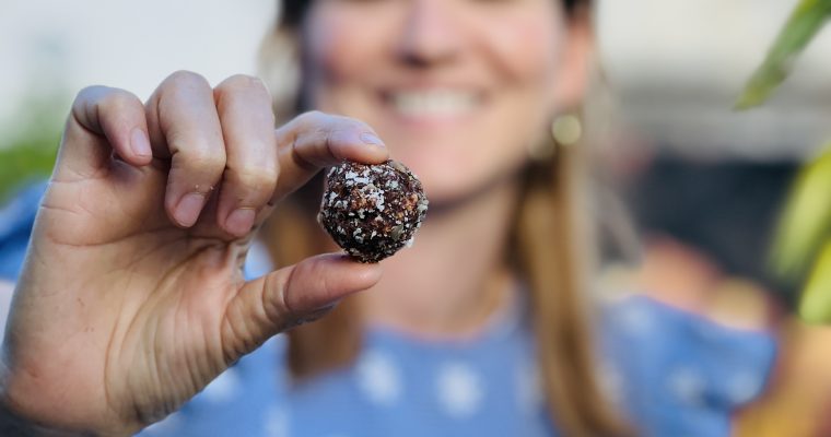 Trufas de chocolate con galletas de arroz: